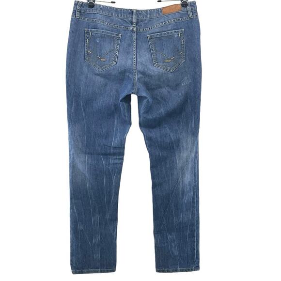 Allen B Schwartz Mid-Rise Straight Leg Jeans Blue Denim Women Size 16 Vintage - Picture 2 of 7